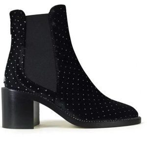 Jimmy Choo Merril boots in black velvet